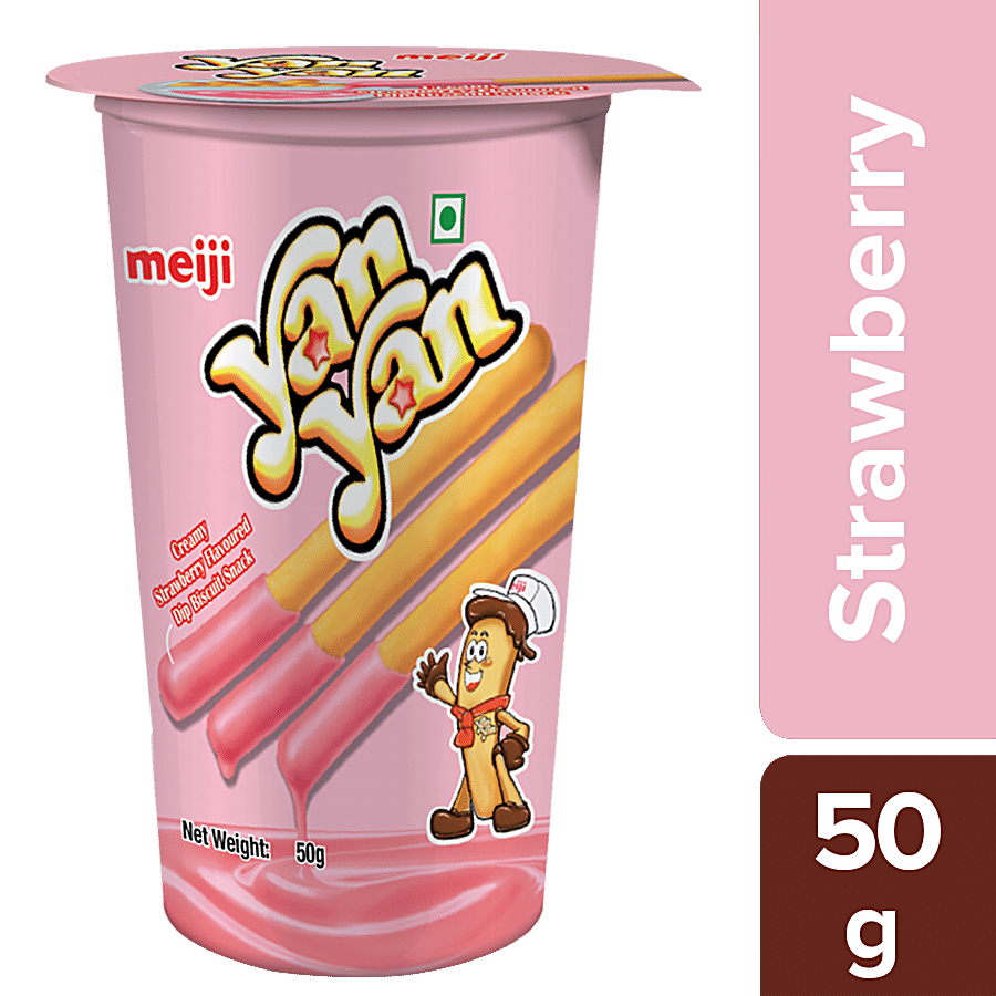 Yan Yan  Dip Stick Snack - Fruity Strawberry Cream