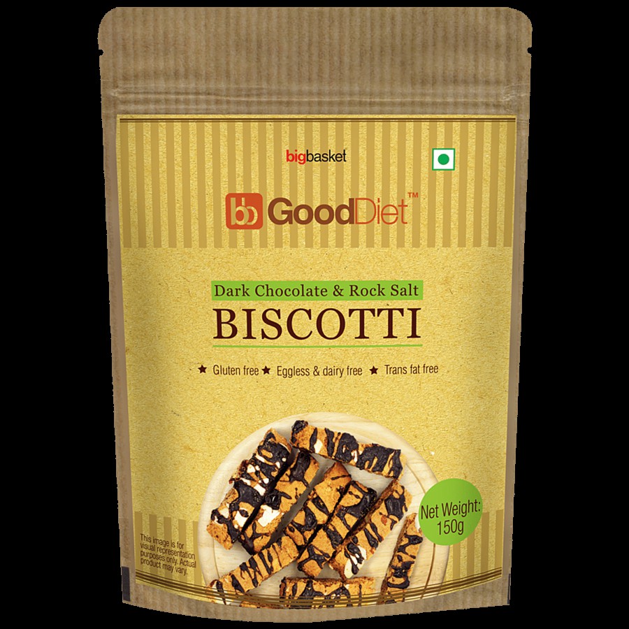 bb Gooddiet Biscotti - Dark Chocolate & Rock Salt