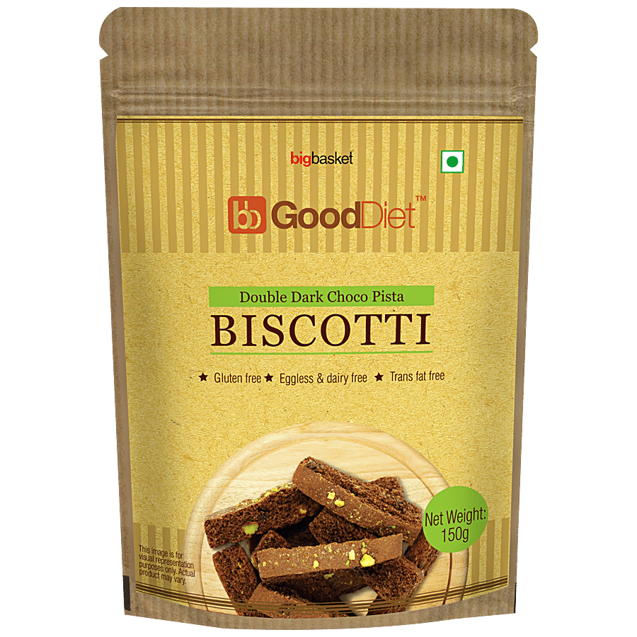 bb Gooddiet Biscotti - Double Dark Chocolate