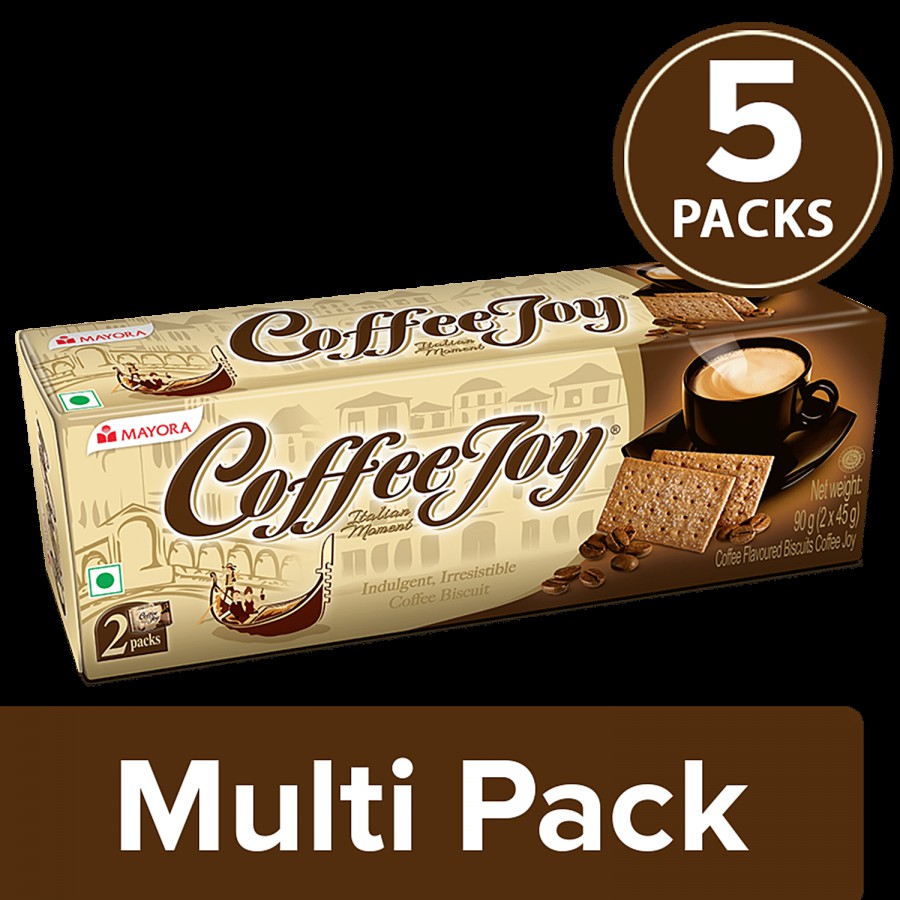 COFFEE JOY Super Tasty Coffee Thins Biscuits