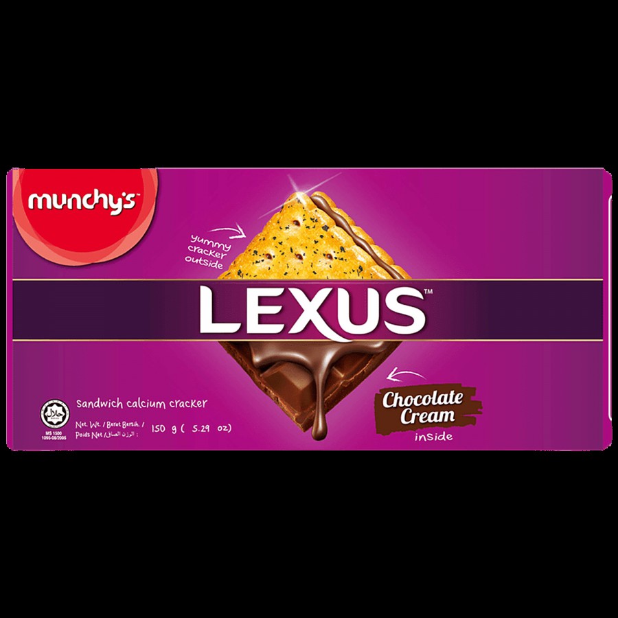 Munchys Lexus Sandwich Calcium Cracker - Chocolate Cream