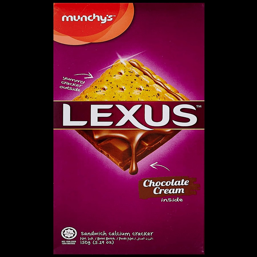 Munchys Lexus Sandwich Calcium Cracker - Chocolate Cream