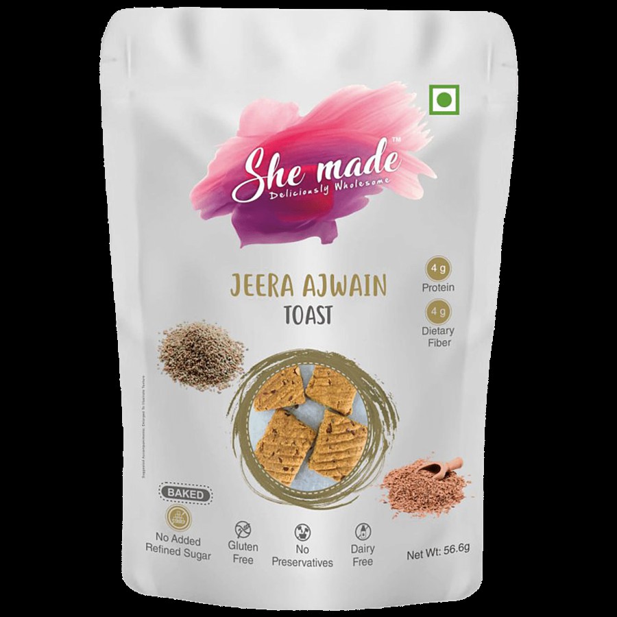 She made Jeera Ajwain Toast - Gluten & Dairy Free