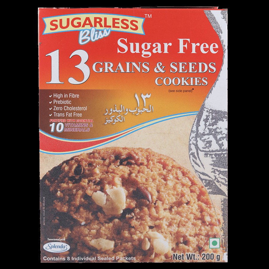 Sugarless Bliss 13 Grains & Seeds Cookies