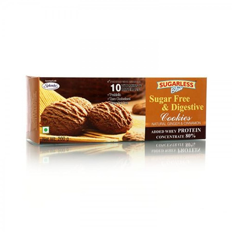 Sugarless Bliss Sugar Free & Digestive Cookies - Natural Ginger & Cinnamon