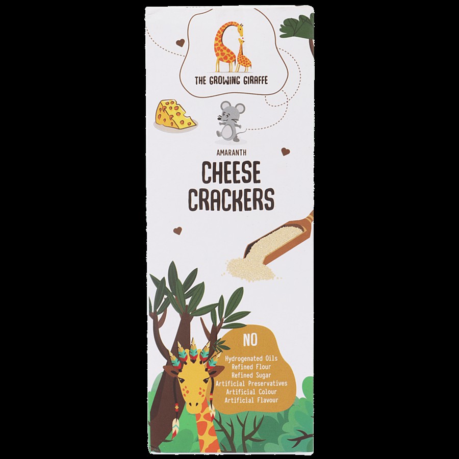 The Growing Giraffe Amaranth Cheese Crackers - Packed With Nutrients