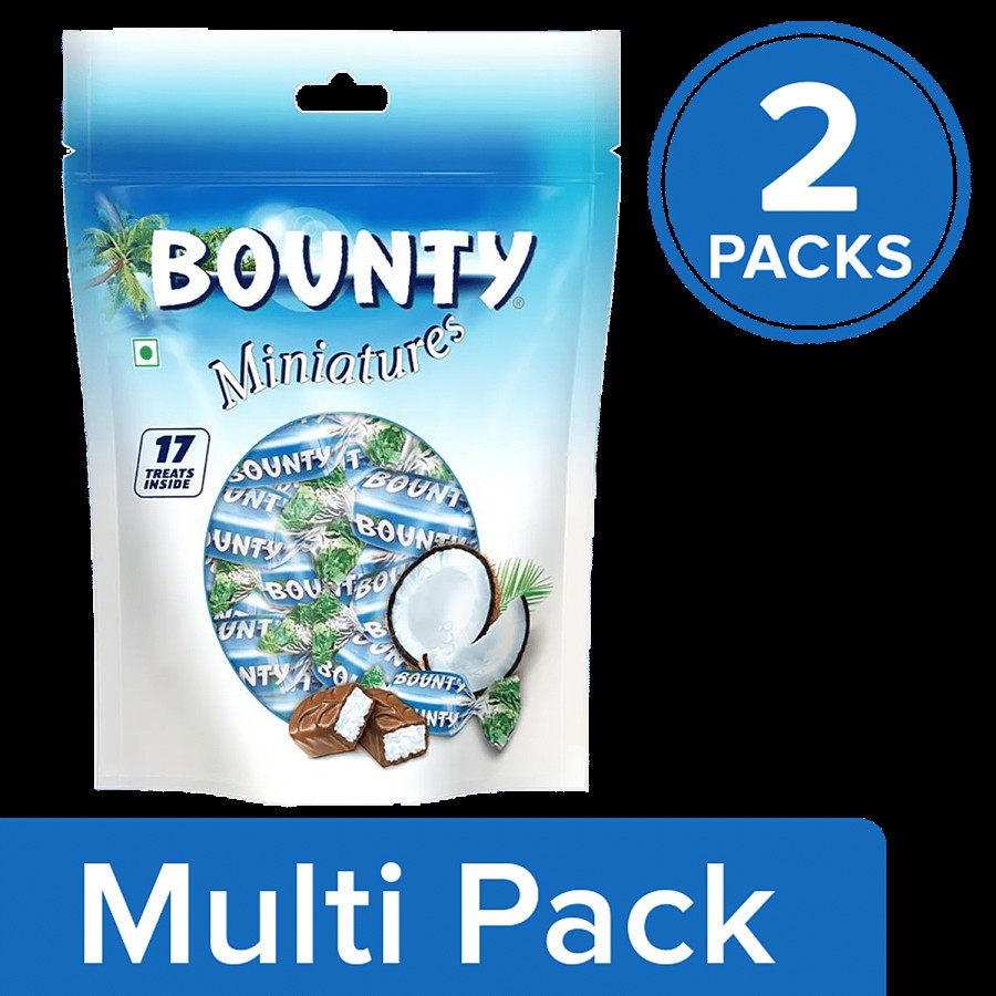 Bounty Miniatures Coconut Filled Chocolates