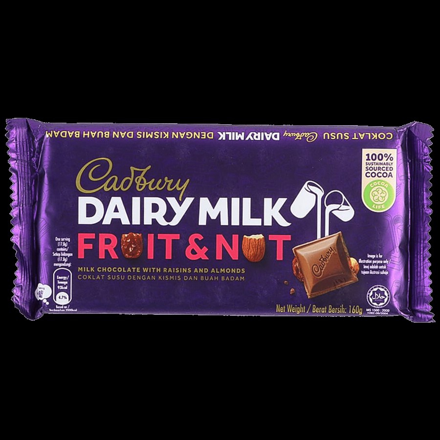 Cadbury Dairy Milk Chocolate - Fruit & Nut