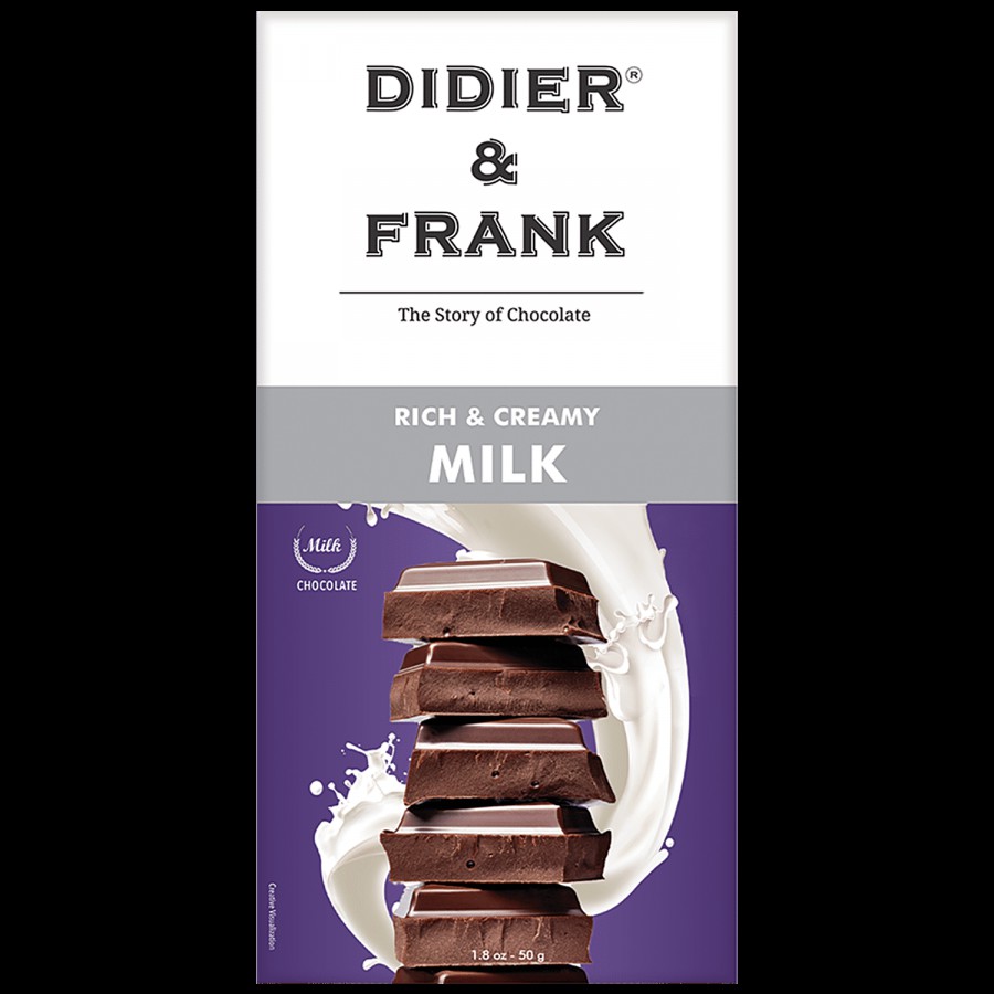 Didier & Frank  Creamy Rich Milk Chocolate - Rich Flavour & Taste