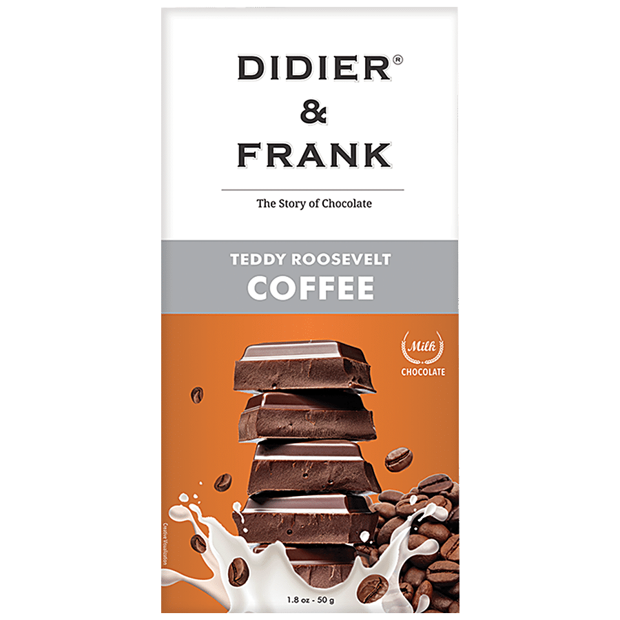 Didier & Frank  Teddy Roosevelt Coffee Milk Chocolate - Rich Flavour & Taste