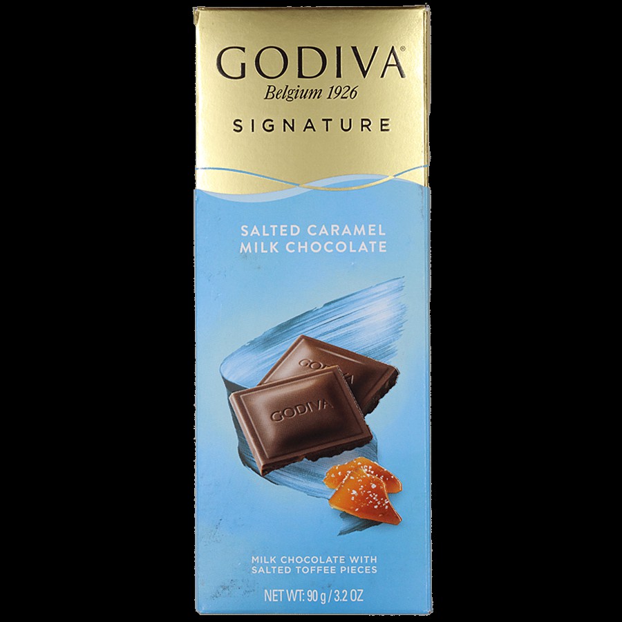 Godiva Salted Caramel Milk Chocolate - With Salted Toffee Pieces