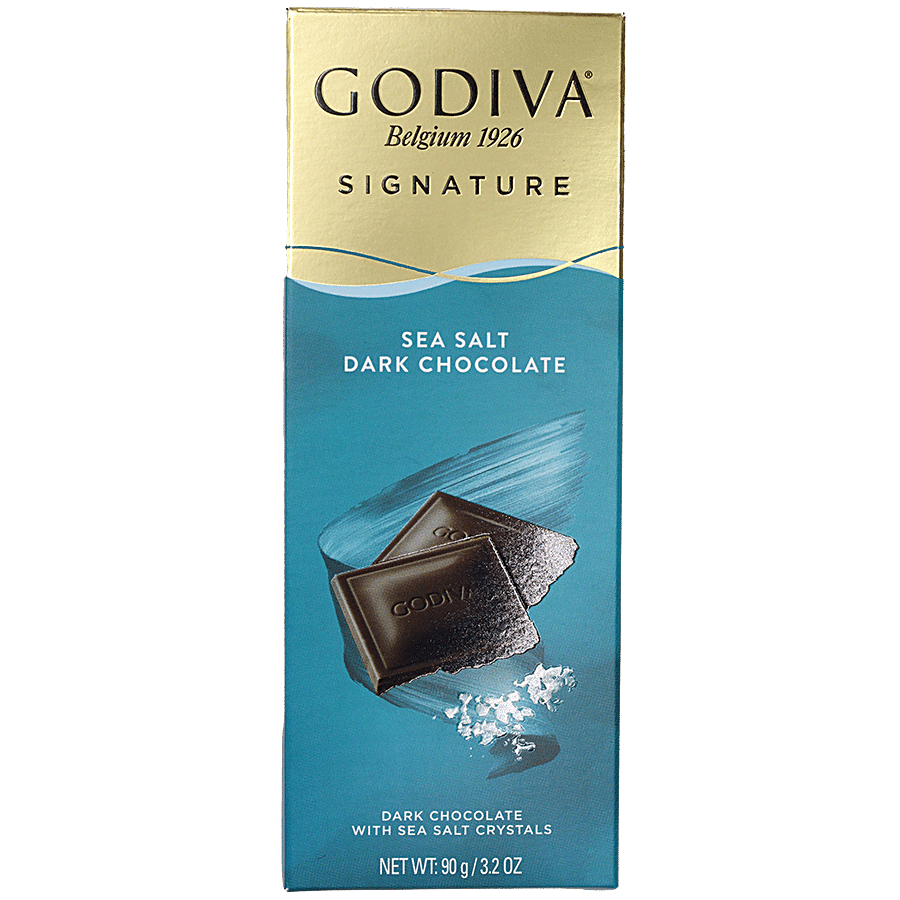 Godiva Sea Salt Dark Chocolate Bar - Rich Flavour