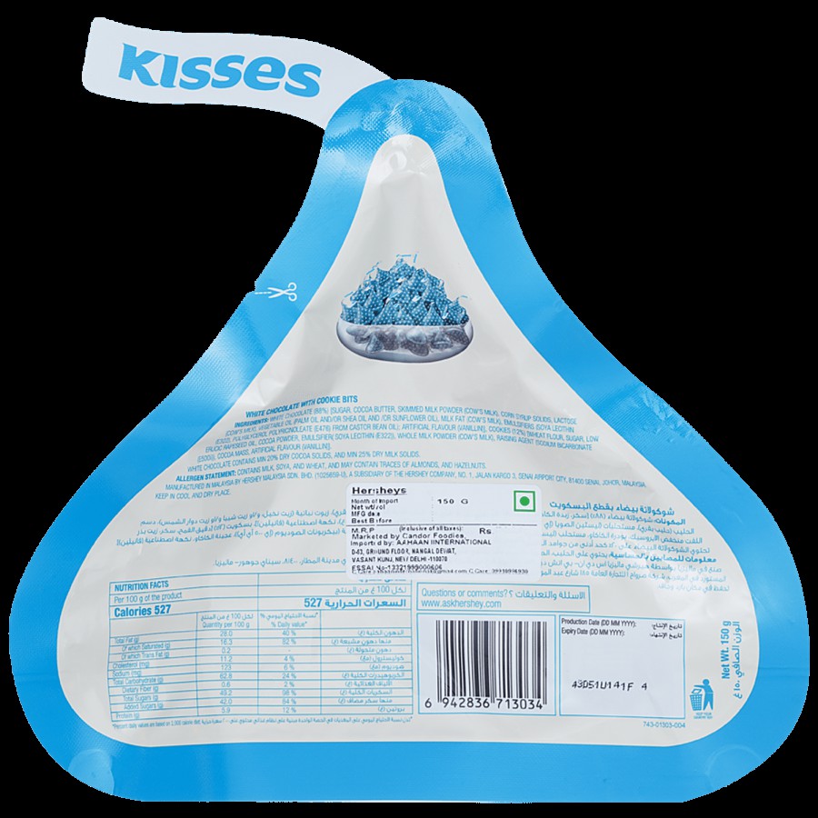 Hershey's Kisses Cookies & Cream Chocolte - Melt In Mouth