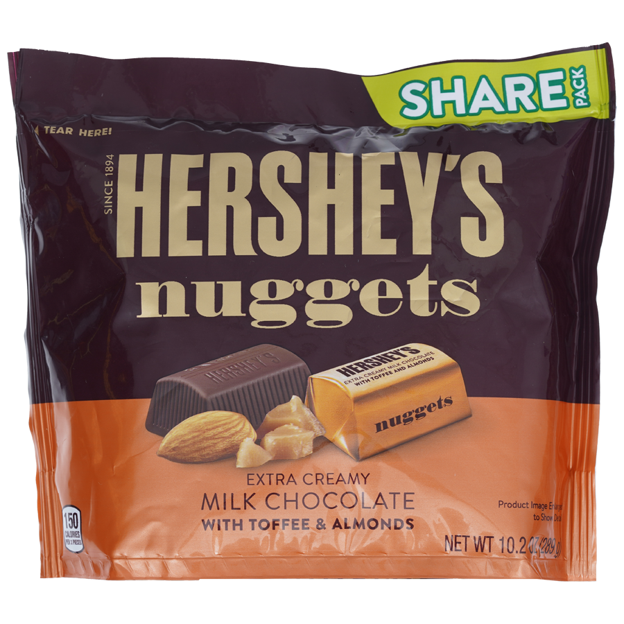 Hershey's Nuggets Milk Chocolate With Toffee & Almonds