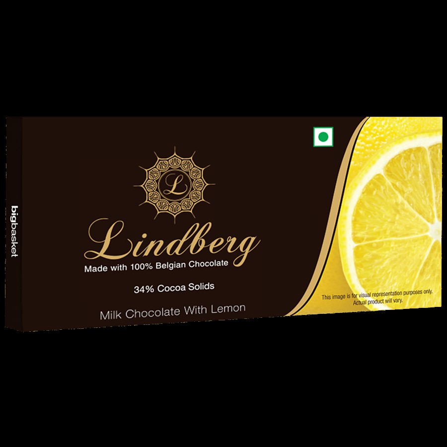 Lindberg 100% Belgian Milk Chocolate - Lemon