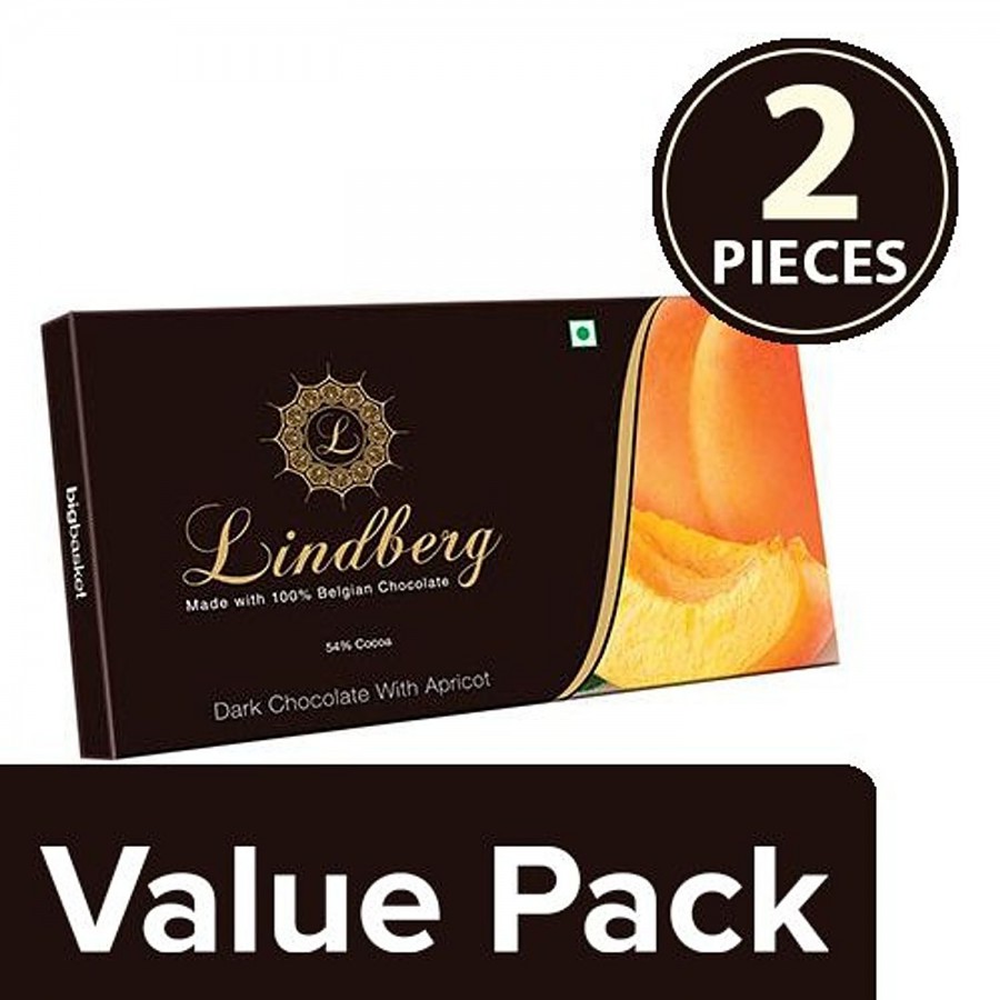 Lindberg Apricot - Pure Belgian Dark Chocolate