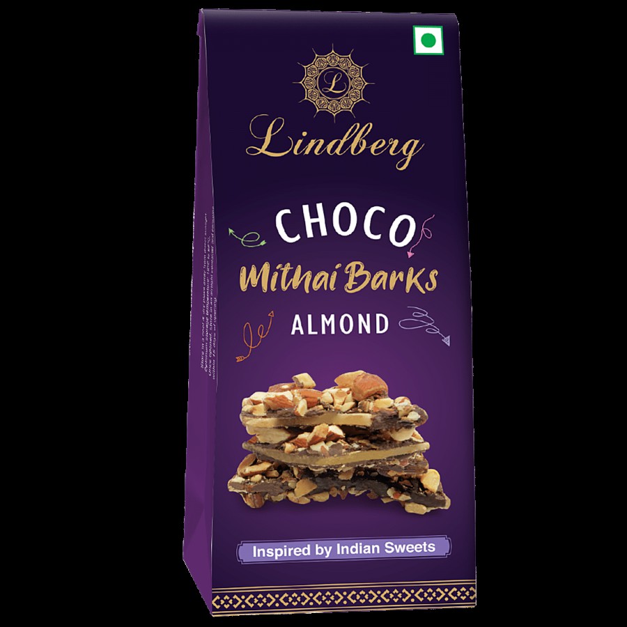 Lindberg Choco Mithai Barks - Almond