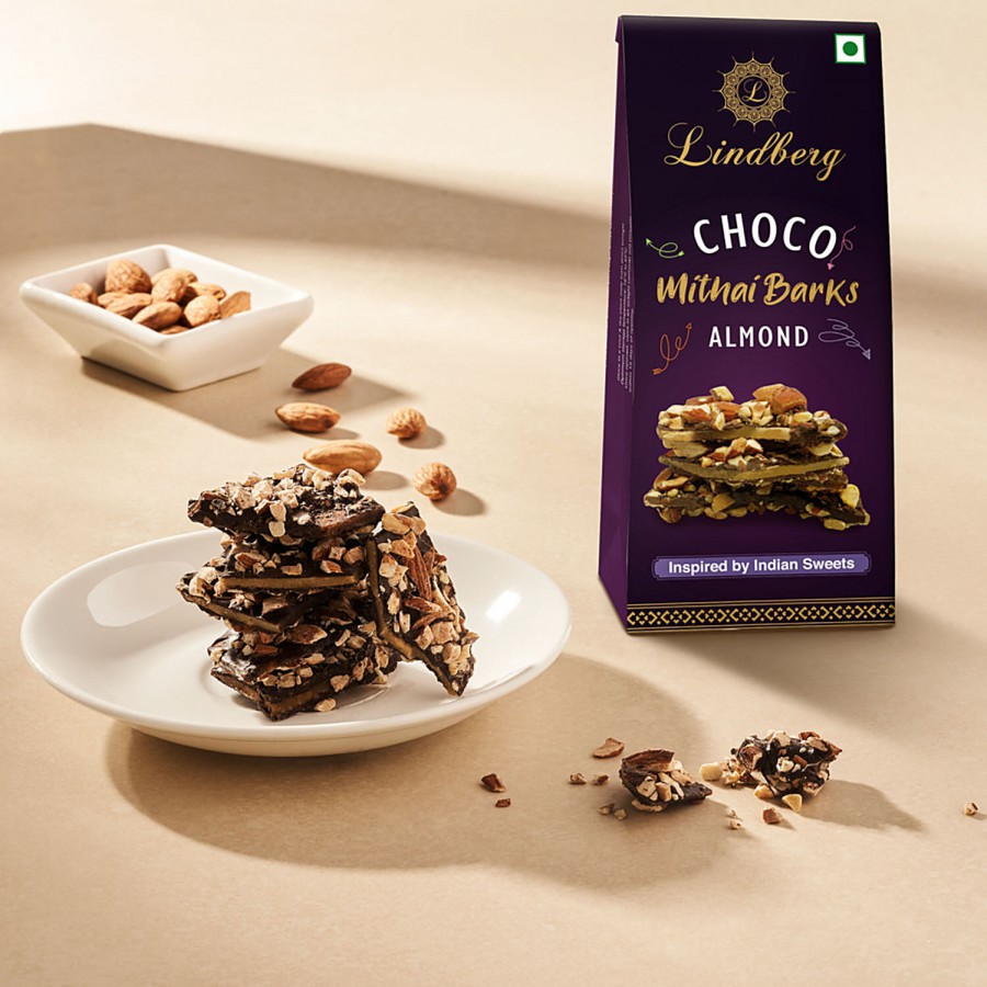 Lindberg Choco Mithai Barks - Almond