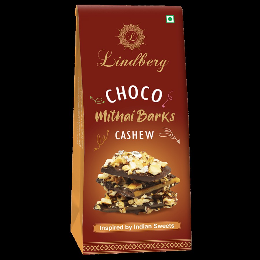 Lindberg Choco Mithai Barks - Cashew