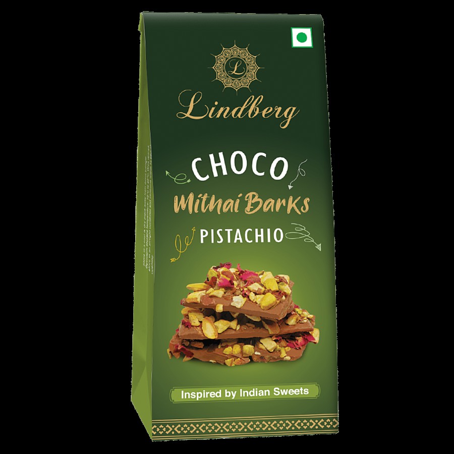 Lindberg Choco Mithai Barks - Pistachio