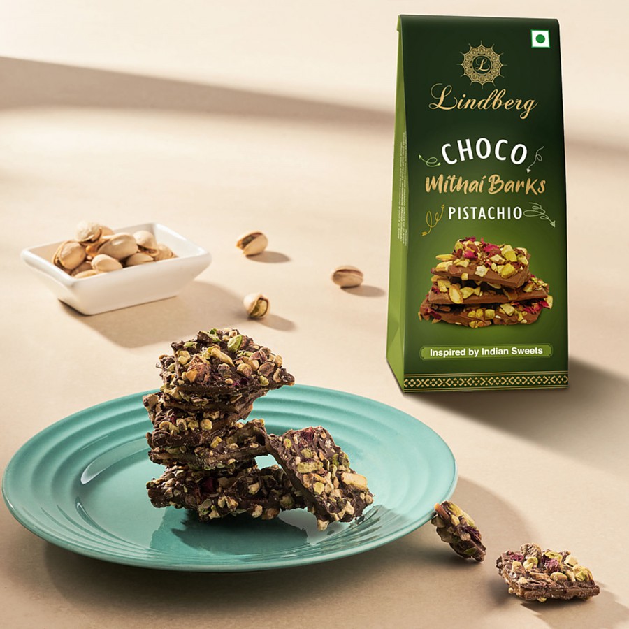 Lindberg Choco Mithai Barks - Pistachio