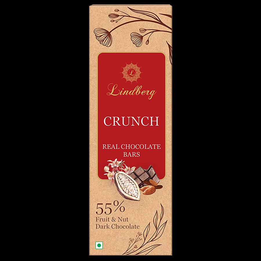 Lindberg Crunch Fruit n Nut Chocolate Bar - 55% Cocoa