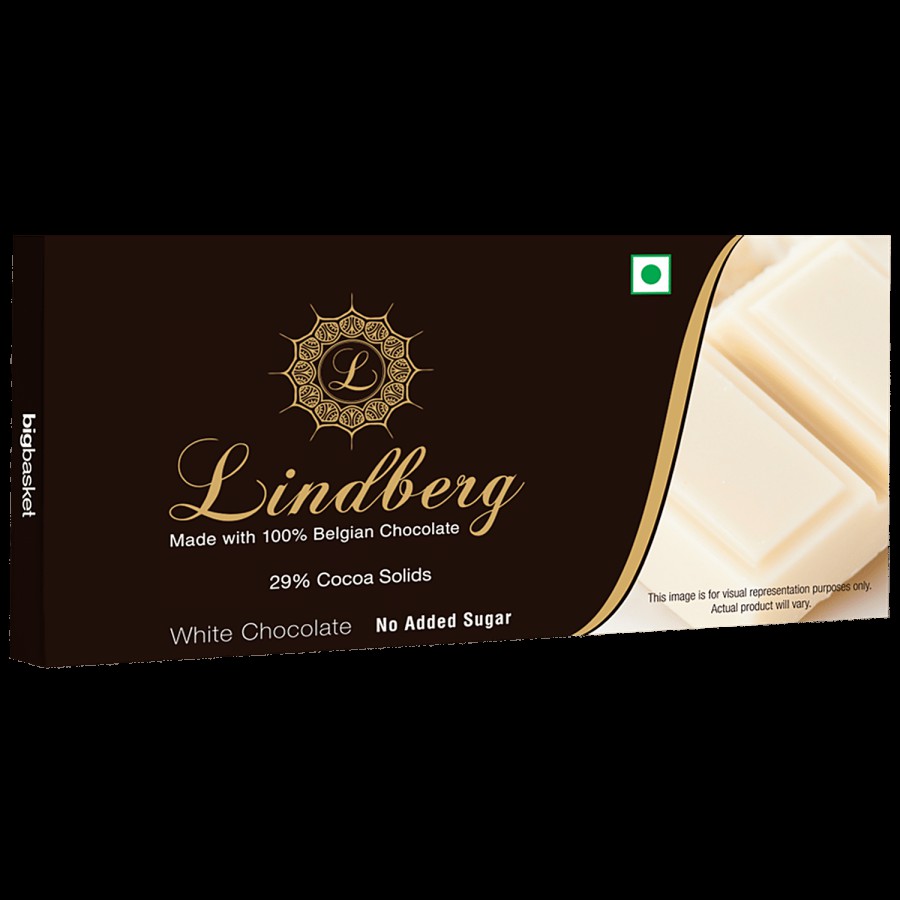 Lindberg No Added Sugar - Pure Belgian White Chocolate