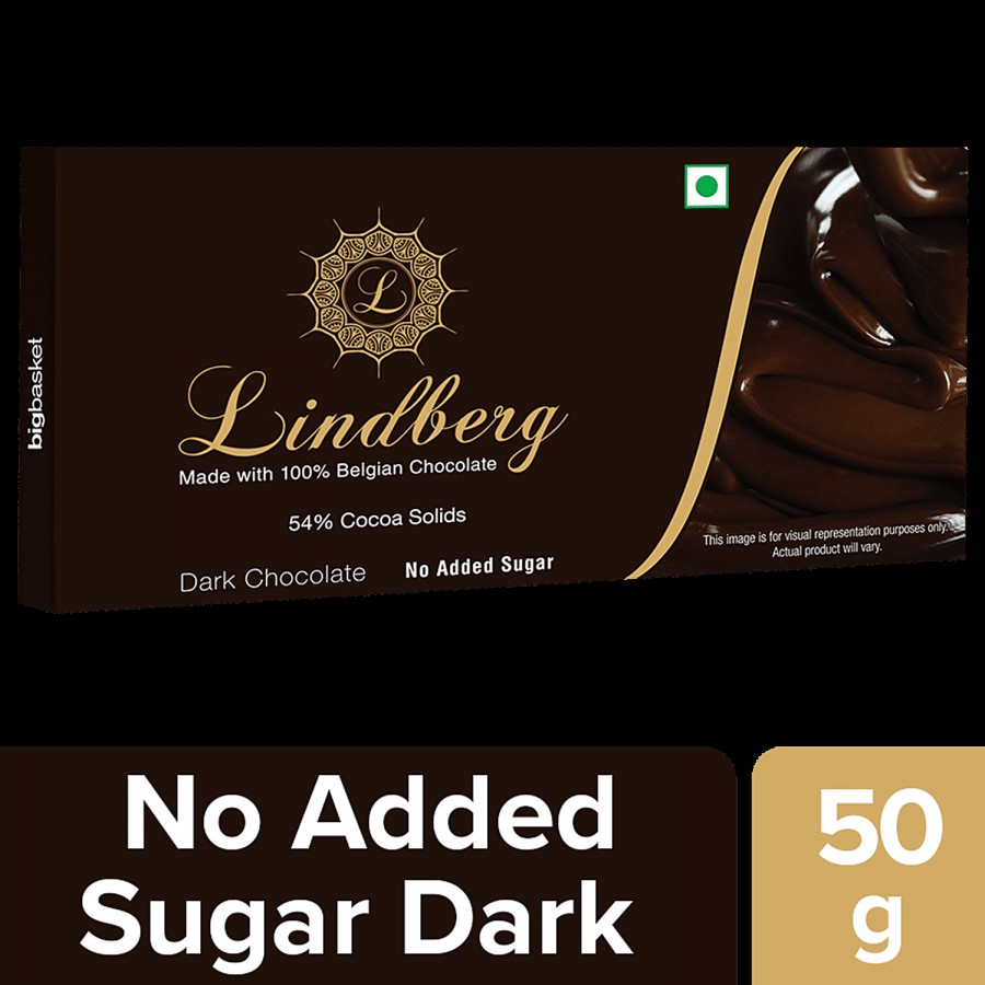 Lindberg Pure Belgian Dark Chocolate - No Added Sugar