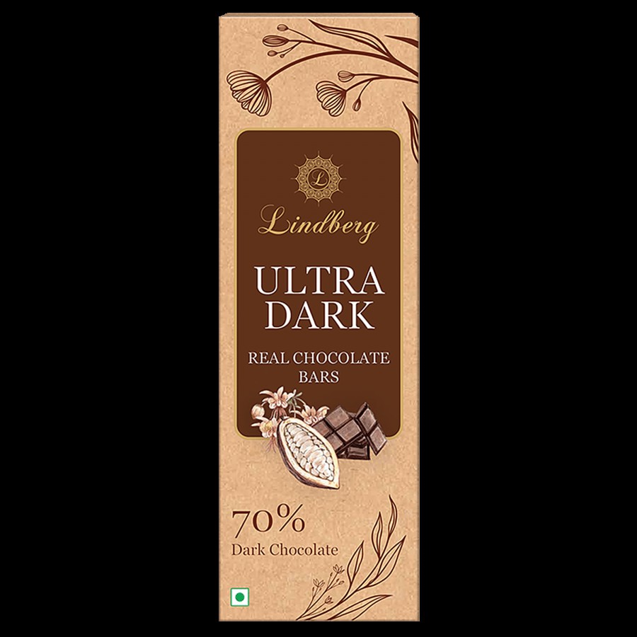 Lindberg Ultra Dark Real Chocolate Bar - 70% Cocoa