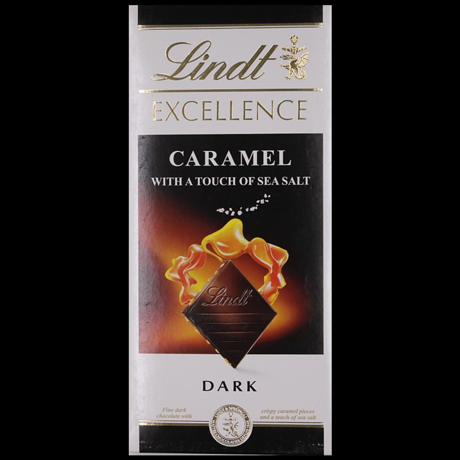 Lindt Excellence Dark Chocolate - Caramel with a Touch of Sea Salt