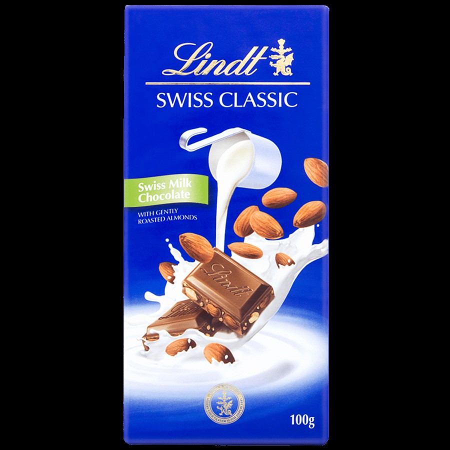 Lindt Swiss Classic Milk Chocolate - Roasted Almonds