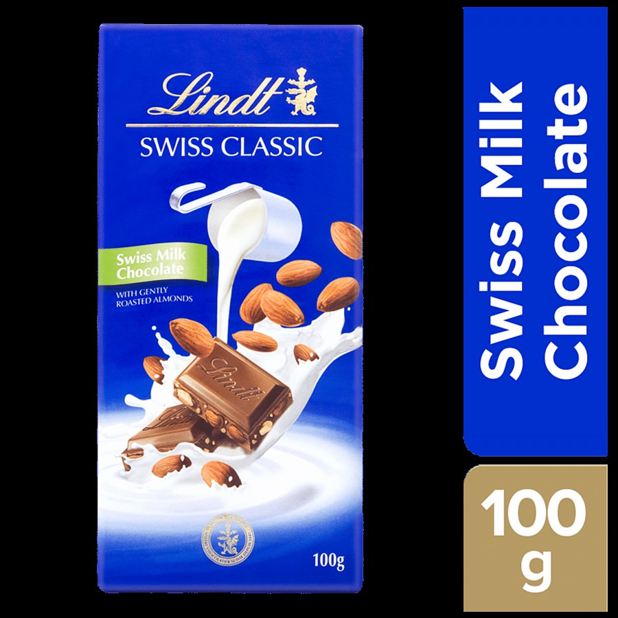 Lindt Swiss Classic Milk Chocolate - Roasted Almonds