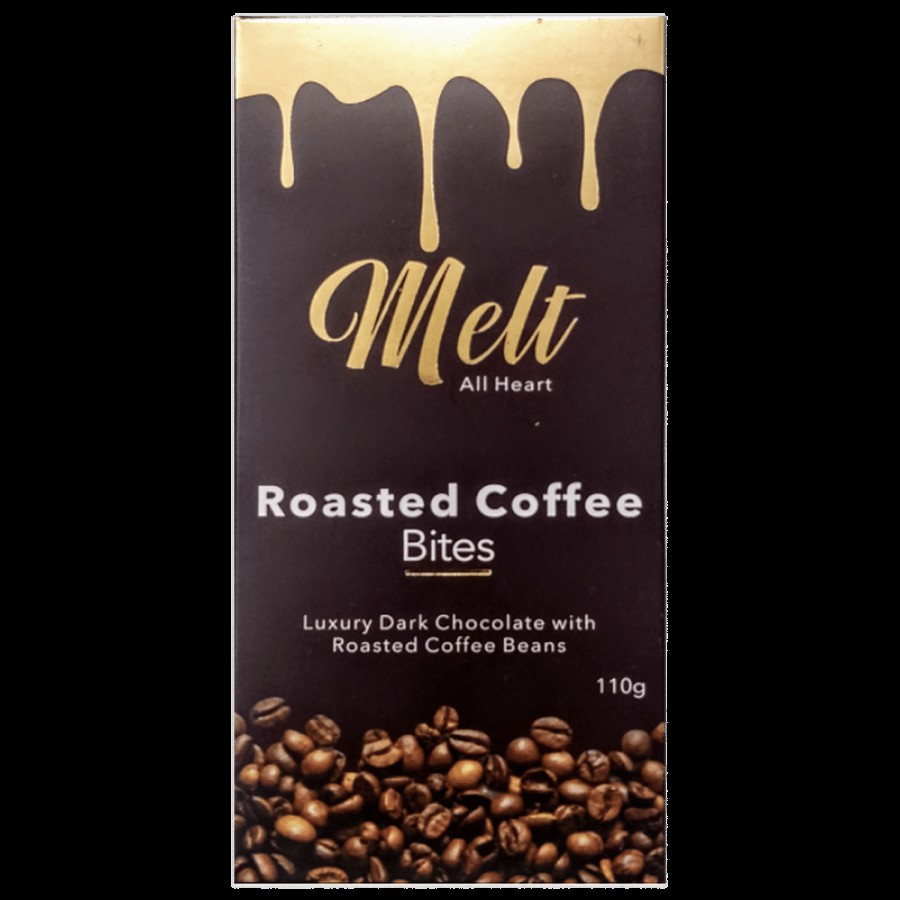 Melt  Roasted Coffee Bites - Luxury Dark Chocolate With Roasted Coffee Beans