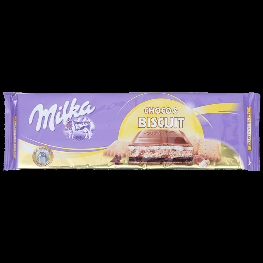 Milka Choco & Biscuit Alpine Milk Chocolate