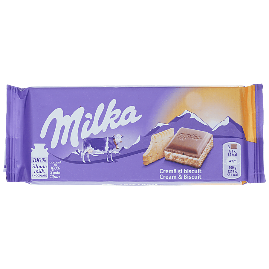 Milka Cream & Biscuit - Milk Cream With Alpine Milk Chocolate