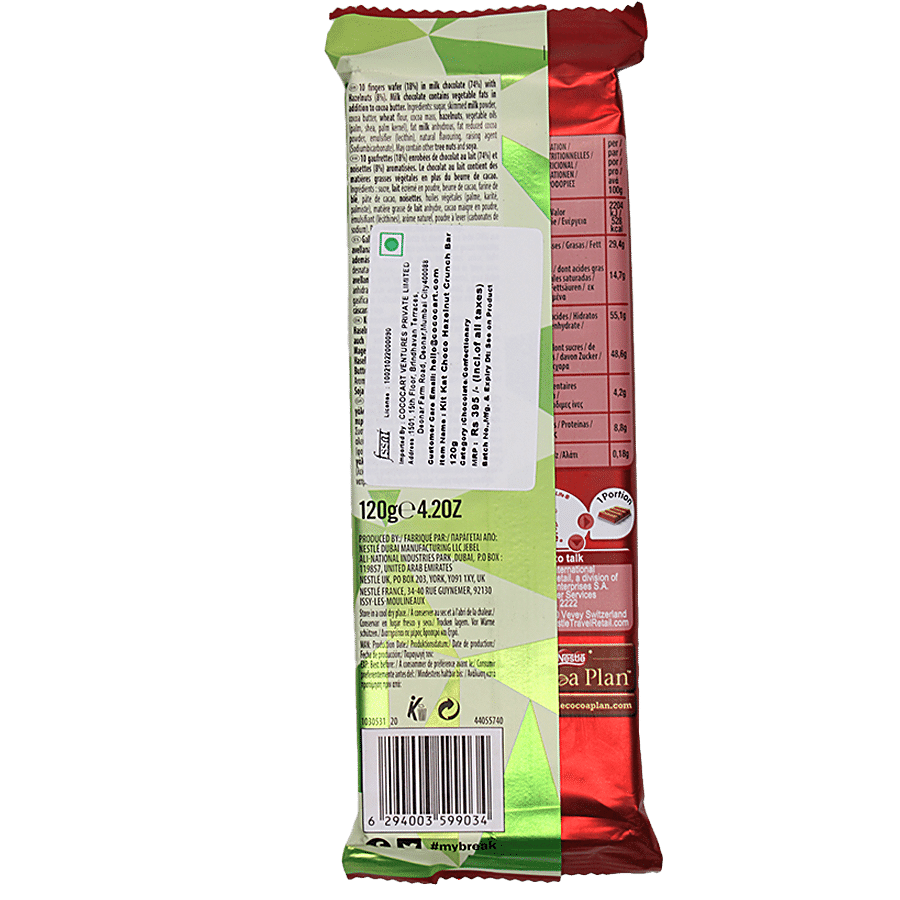 NESTLE KITKAT Senses - Hazelnut Crunch Milk Chocolate Bar