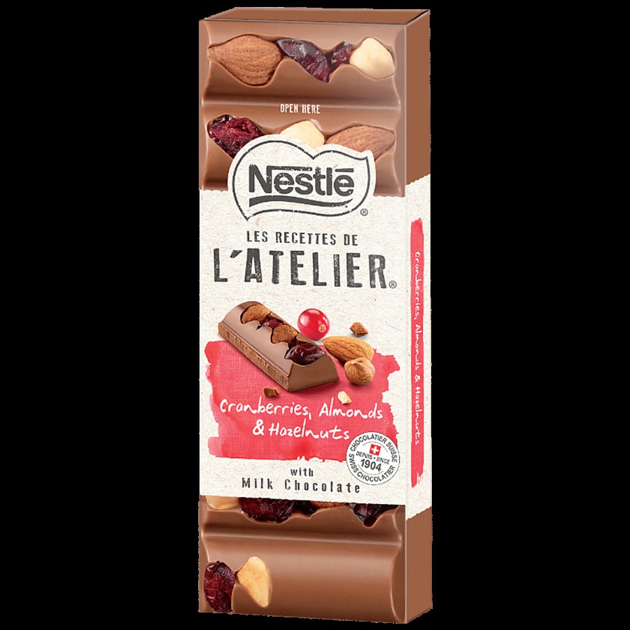 NESTLE Les Recettes de l'Atelier Milk Chocolate - Cranberries