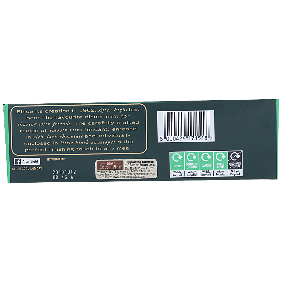 Nestle  After Eight Dark chocolate With Mint - Luxiry