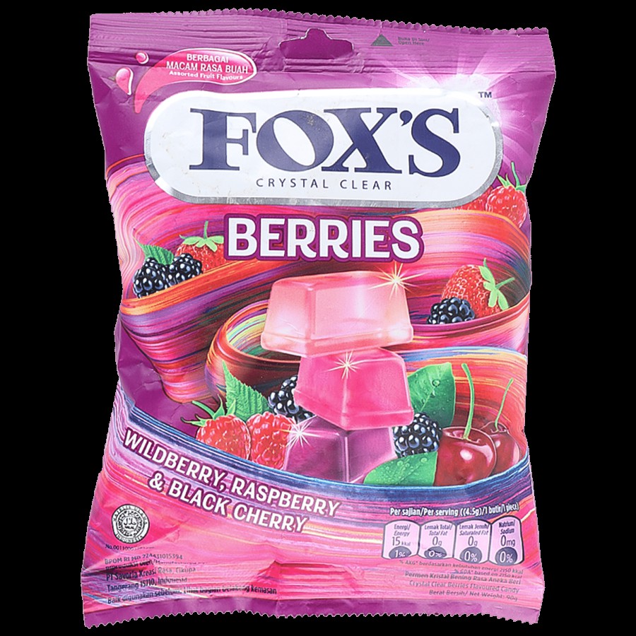 Nestle  Fox Crystal Clear Berries Candy - With Black Cherry