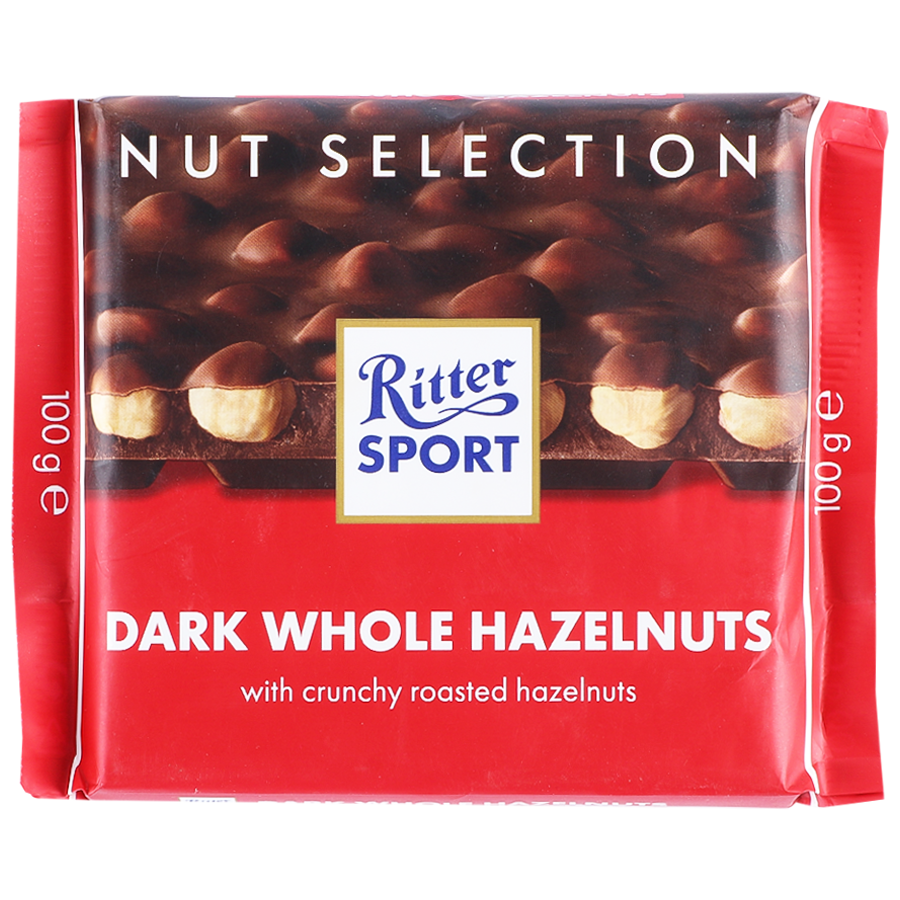 Ritter Sport Dark Chocolate - Whole Hazelnuts