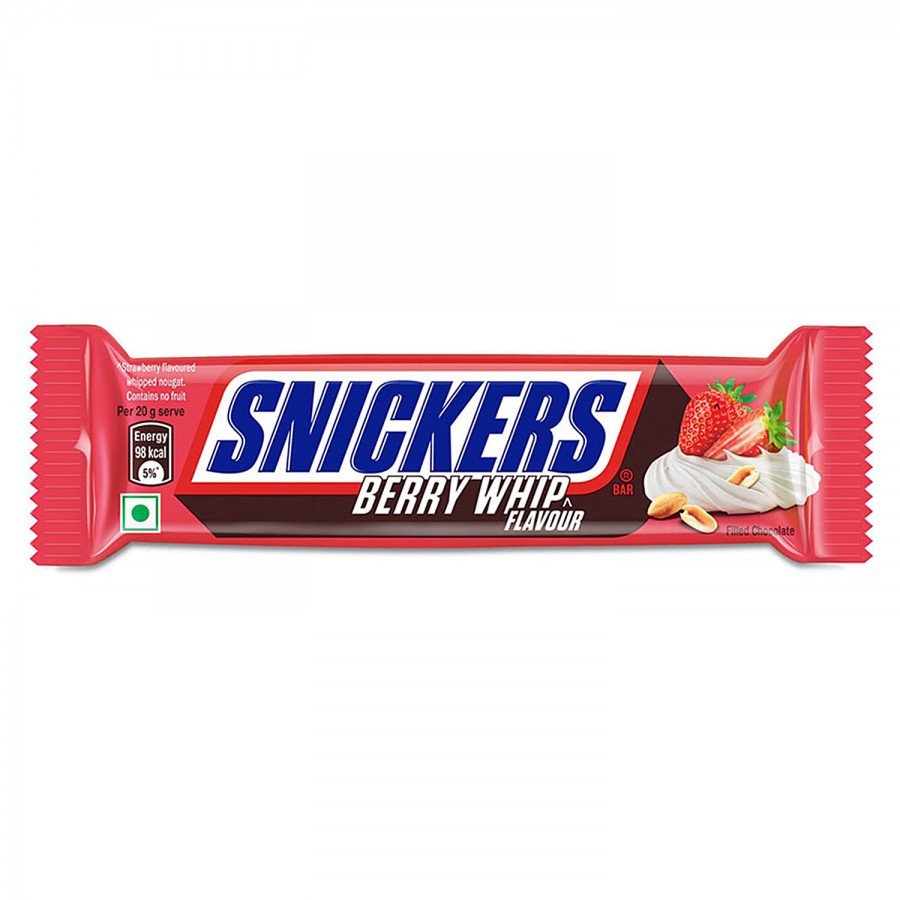 Snickers Berry Whip Chocolate Bar - With Peanuts