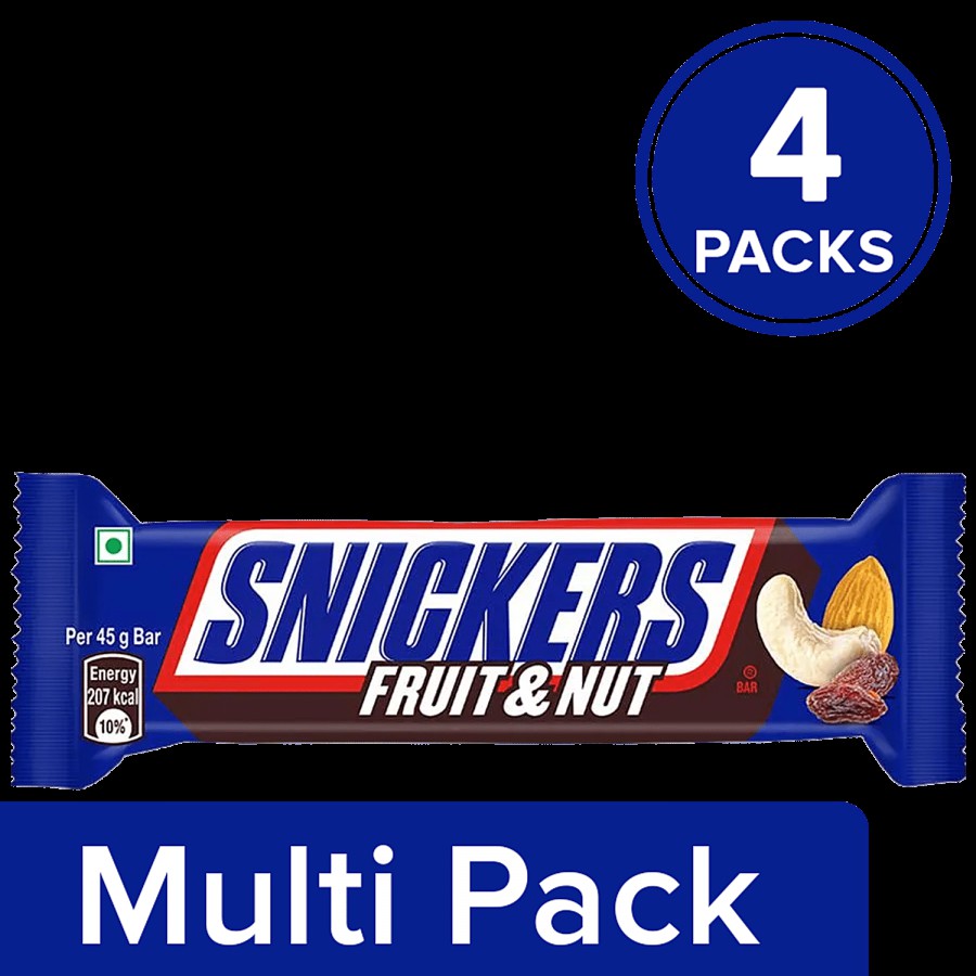 Snickers Chocolate Bar - Fruit & Nut Flavour