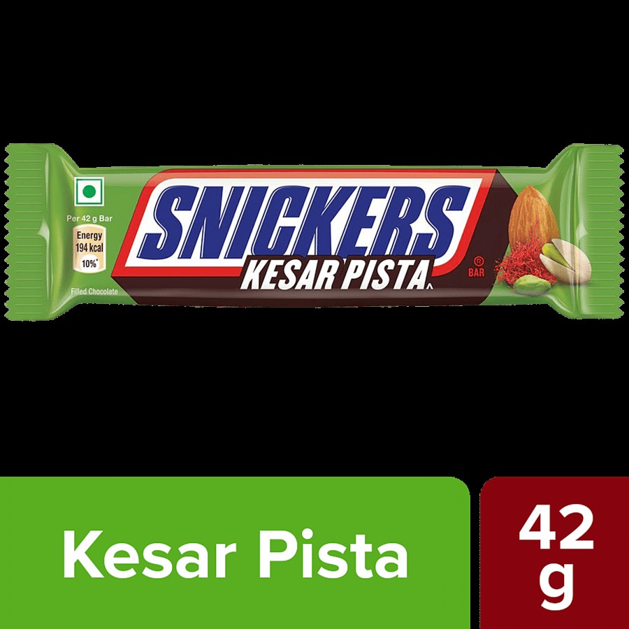 Snickers Kesar Pista Chocolate Bar