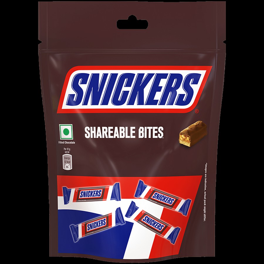 Snickers Shareable Bites Peanut Miniatures Chocolate Pack