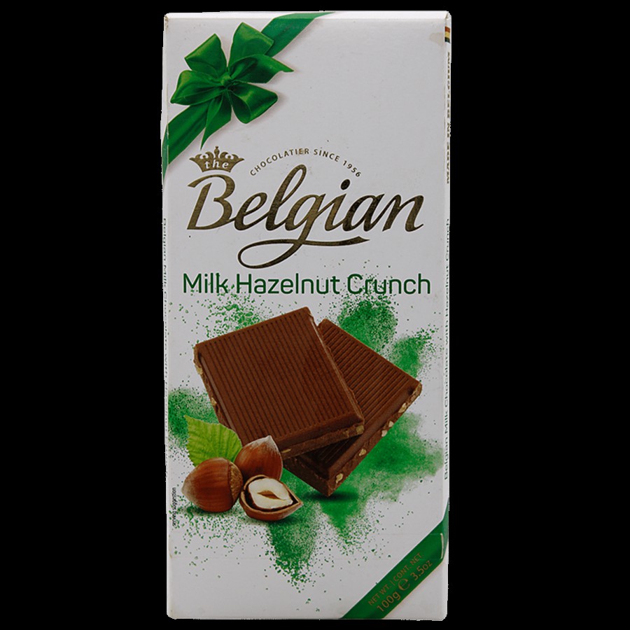 The Belgian Bar Milk Chocolate - with Hazelnut Crunch