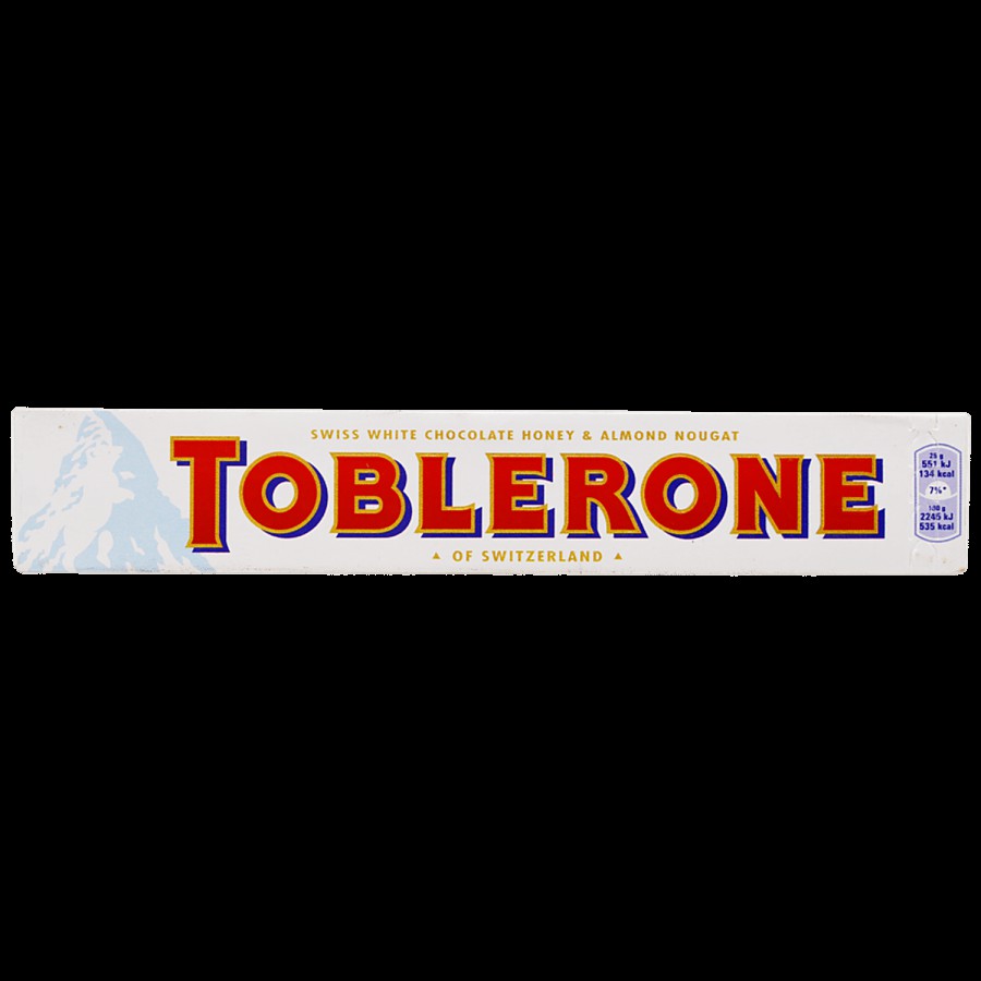 Toblerone White Chocolate - Honey & Almond Nougat