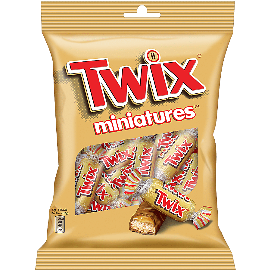 Twix Miniatures Caramel Cookie Milk Chocolate Pack – Rich