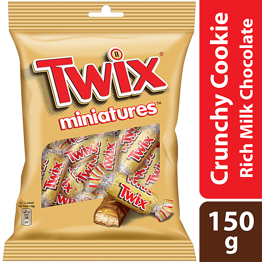 Twix Miniatures Caramel Cookie Milk Chocolate Pack – Rich