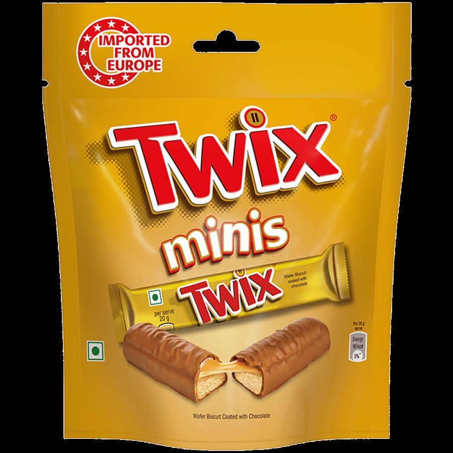 Twix Minis Cookie Caramel Chocolate Pack