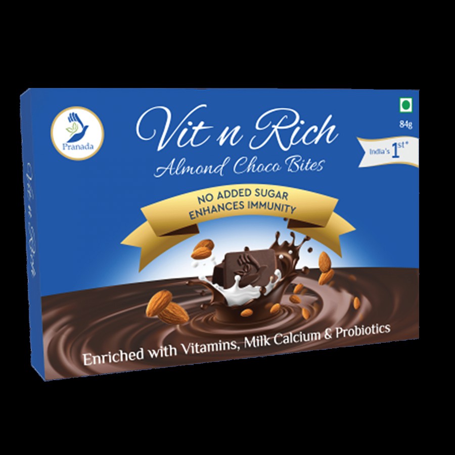 VIT N RICH Almond Choco Bites - No Added Sugar